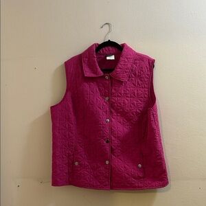 Southern Lady Fuchsia Quilted Vest